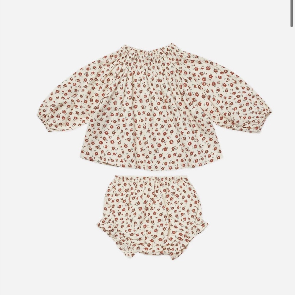Rylee + Cru Quincy Blouse Set |Spice Floral